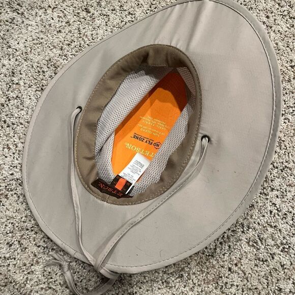 Stetson Beige Mesh Sun Hat - Picture 3 of 3